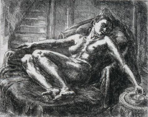 Nude With Cigarette