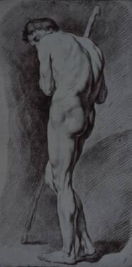 Standing Male Nude with Staff