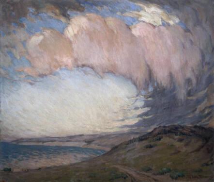 Storm Passing at Evening