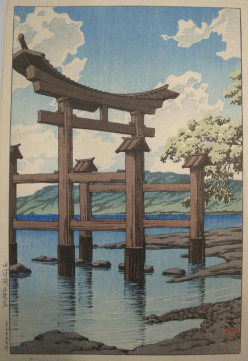 Gozanoishi Shrine at Lake Tazawa