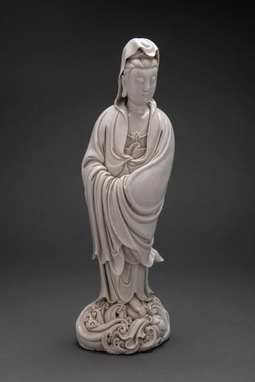 Bodhisattva Guanyin Standing on Waves