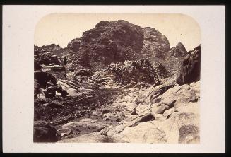 The Cypress and Elijah's Chapel, with Summit of Jebel Músá