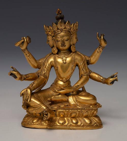 Seated Bodhisattva with Six Arms