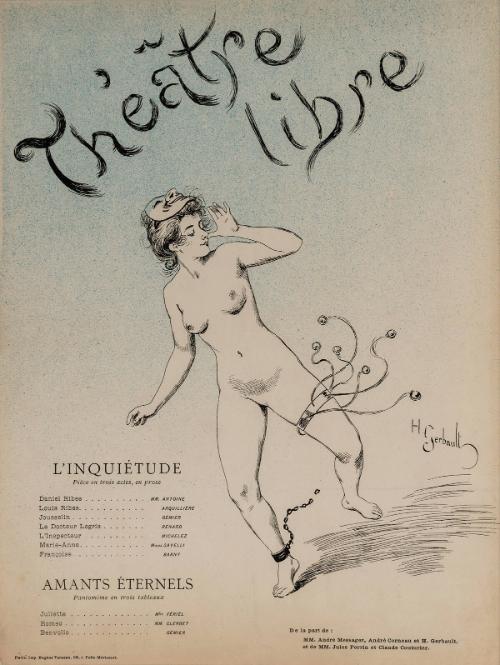 Program for Le Théâtre Libre (Amants éternels)