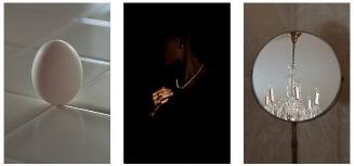 Index (An Egg on Its End, Diamonds and Pearls, Chandelier)