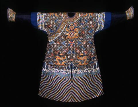 Man's Dragon Robe with Foliated Diamonds