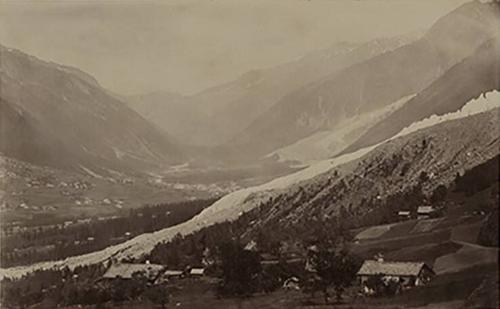 Untitled (Valley with houses)