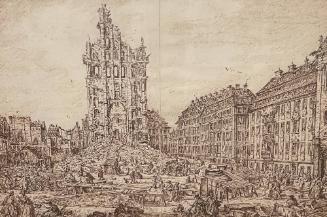 The Ruins of the Old Kreuzkirche, Dresden