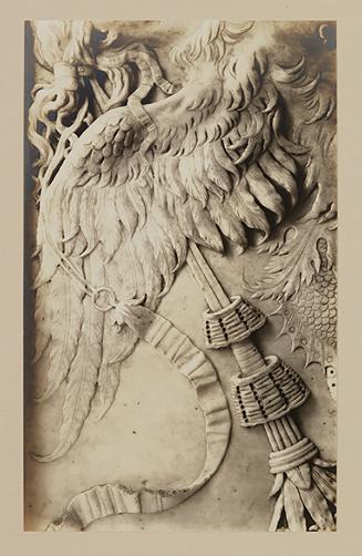 Base; Sphinx to observer's right; Wing