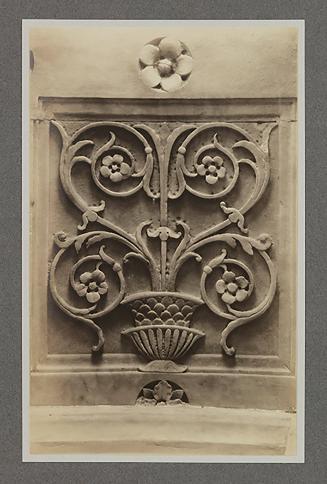Panel of soffit, alternate type: conventionalized plant