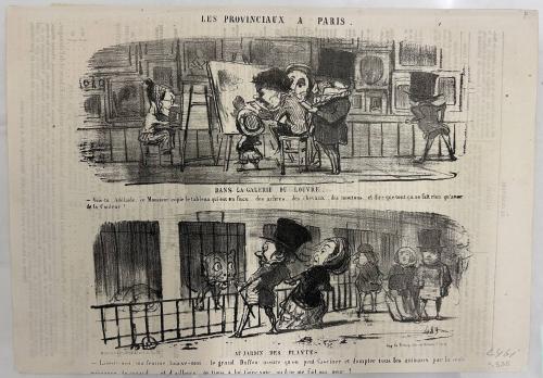 Dans la galerie du Louvre. - Au jardin des plantes