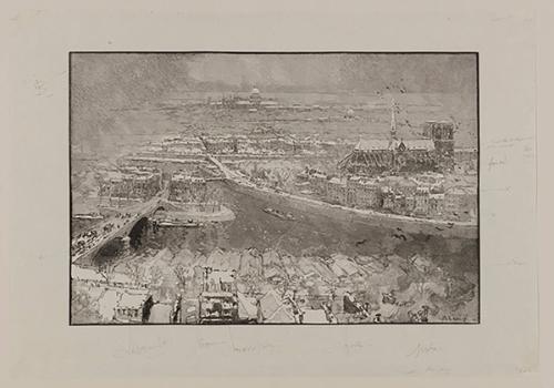 Paris Sous la Neige, Vu du Haut de Saint-Gervais
