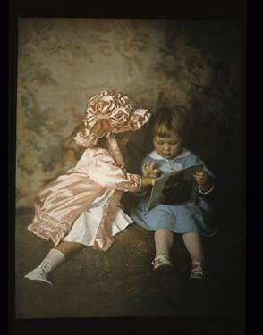 Boy and Girl Reading