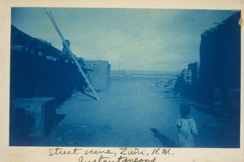 Street Scene, Zuni, New Mexico. Instantaneous.