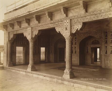 Interior of Zenana in Fort Agra