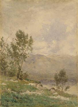 Mountains and Lake