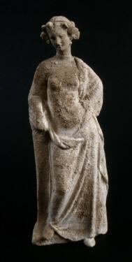 Draped female figure