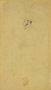 Seated Man in Profile