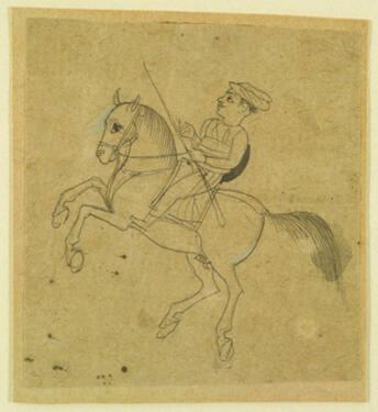 Man on Rearing Horse
