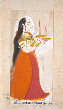Saint Mirabai, a Hindi Poetess and Devotee of Krishna